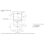 Kohler K-98930X-1-0 FOREFRONT 18" 半嵌式浴室面盆